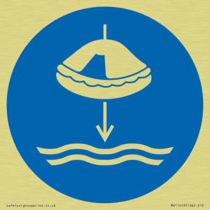 Mandatory: Lower liferaft to the water in launch sequence